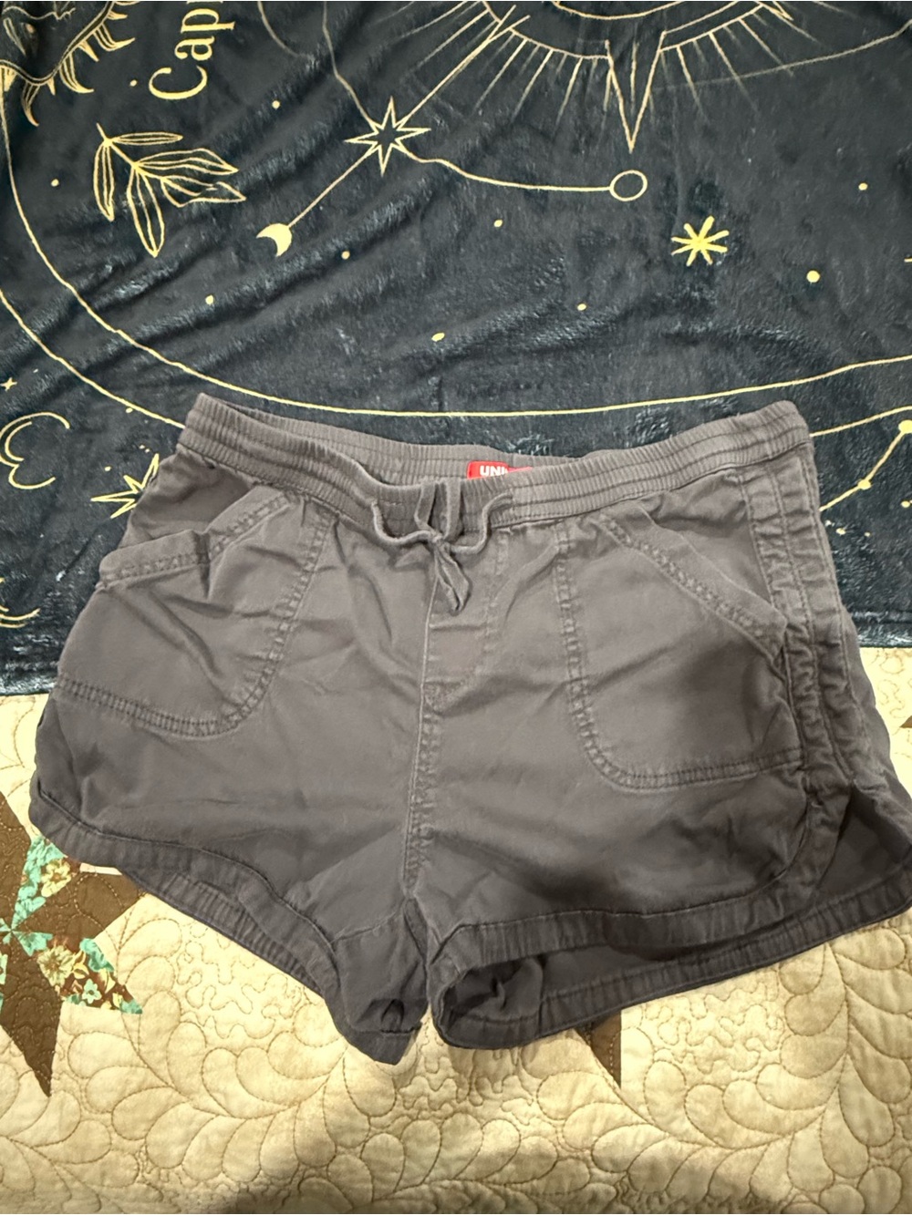 Union Bay side slit pull on shorts in gray XL